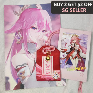 Genshin Impact Yae Miko Omamori Genshin Impact Keychain Yae Miko Genshin Photocard