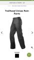 Kathmandu Trailhead unisex rain pants outdoor pants are waterproof, wearable and breathable.. 