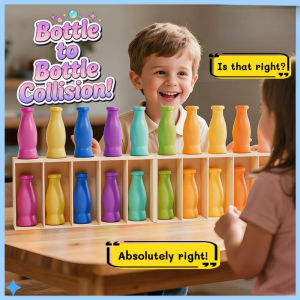 Bottle Guessing Game Toy Parent-child Interaction Toy Color Sorting Memory Training Educational Toys for Family Gathing