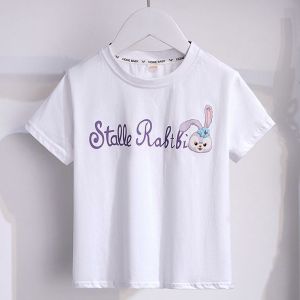 Wander ชุดเอี๊ยมสาว กระโปรงยีนส์เด็กผู้หญิง ตกแต่งการ์ตูนน่ารัก ชุดสองชิ้น Star Dew2377