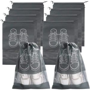 5/10PCS Shoes Storage Organizer Bags Non-Woven Shoe Dust Bags Portable Travel Shoe Bag Shoes Storage Packing Pouch Organizers