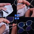 20pcs Silicone Screw On Nose Pads Brace Support For Glasses Sunglasses Support Nose Pads Eyewear Accessories. 