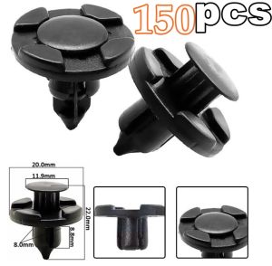 150pcs Car Fastener Clip Car Clip For Bumper Clip Fender Car Accessories Door Trim Panel Clip Body Push Pin Rivet Clip Splash Shield Mudguard Clip Myvi Viva Axia