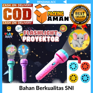 Mainan Anak Senter Proyektor / Fun Flashlight / Mainan Proyektor Gambar / Mainan Edukasi