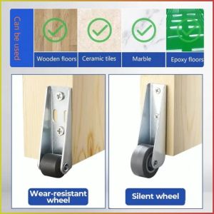 Old wooden door door drooping sliding door bottom wheel anti-slip wheel swing door wooden door drooping sliding door support wheel anti-drooping