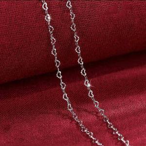 AEs999 Pure silver necklace for women light luxury and high-end feel sweater chain pendant niche Korean style vintage and simple solid silver collarbone chain