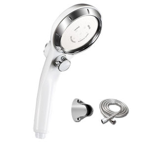 ฝักบัวอาบน้ํา Shower head ฝักบัวแรงดันx3 ฝักบัวสปา ฝักบัว ฝักบัวพร้อมสาย ชุดฝักบัวอาบน้ํา ชุดฝักบัว Shower set หัวฝักบัว พร้อมปุ่มเปิด-ปิด ในตัว