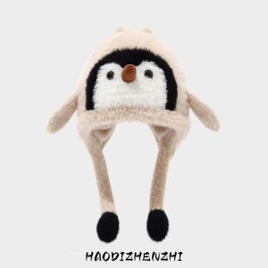 TRAIL Echo dễ thương Penguin Fleece Mũ mùa đông cho trẻ em ấm Windproof bảo vệ tai cap với thiết kế hoạt hình