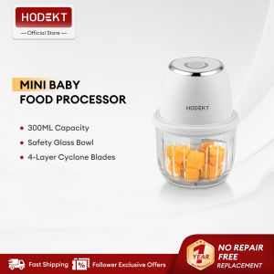HODEKT Baby Food Blender Wireless and Portable Food Cook Mini Meat Grinder High Speed Motor 300ml