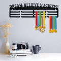 Medal Holder Medal Display Hanger Medal Rack Wall Mounted Stainless Steel Medal Display Rack Decorative Black Medal Organizer Holder. 