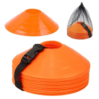 20Pcs Soccer Training Football Ball Game Disc Agility Disc Cone Set Multi Sport Training Cones
