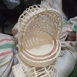 sovenir kotak parcel keranjang rotan hampers model sangkar isi 3 buah ful rotan