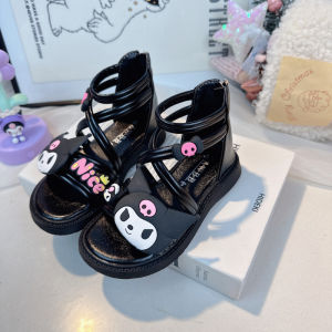 ZEEMIN Halloween Christmas Sanrio Kawaii Kuromi Girls Sandals Anime Cartoon Lovely Fashionable Exquisite Versatile Leisure Summer Cooling Childrens Shoes