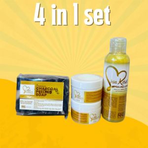 4 In 1 Set SkinReset 50ml/100ml (Peeling Lotion+Charcoal Soap+10gSBC+10gMMC)