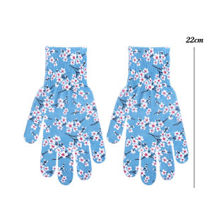 5Pairs Women Men Floral Garden Safety Gloves Yard Cleaning Non-Slip Working Gloves Household Labor Protection Gloves