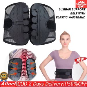 Orthopedic Back Brace Belt with Double Pull Adjustable Waist Support Breathable Fabric for Exercise and Injury Prevention