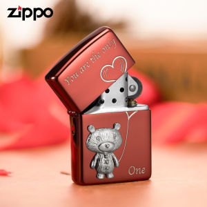 [Ship From KL] Zippo Little Bear Emblem Design Pocket Lighter | Zippo ZBT-3-165A Golden| Zippo ZBT-3-165B Red Limited Edition