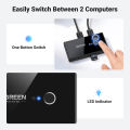 UGREEN USB KVM Switch USB 3.0 Switcher for Windows10 PC Keyboard Mouse Printer 2 PCs Sharing 4 Devices Model: 30768. 