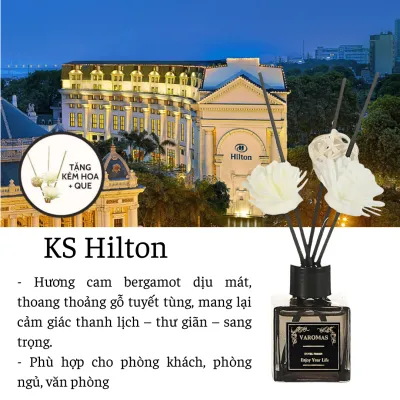 Lọ Khuếch Tán Tinh Dầu Thơm Phòng Thiên Nhiên Varomas 50ml Bản Sang Trọng Que Gỗ Tự Khuếch Tán Thanh Lọc Không Khí KT32