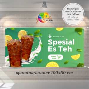 Cetak Spanduk Banner Es Teh Asli
