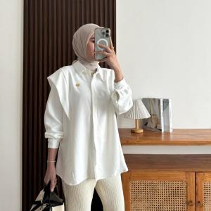 ANDINI BLOUSE POLOS SHAKILA KEMEJA ATASAN WANITA KEKINIAN