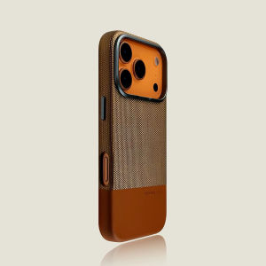 Business Retro Splicing Leather Cloth Case For iPhone 17 16 15 14 13 Pro Max Collision Design Shockproof Protection Matte Cover