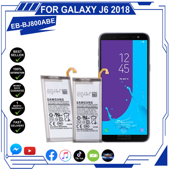 Samsung Galaxy J6 2018 Sm J600f Battery Model Eb Bj800abe 3000mah Original Equipment 5249