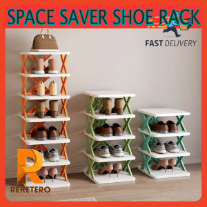 SPACE SAVER 3 LAYER STACKABLE MULTI TIER SHOE RACK CONVINIENCE AND ECO FRIENDLY