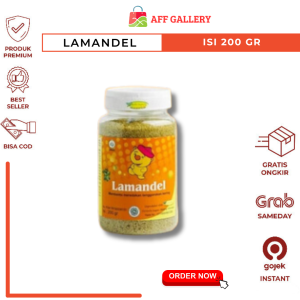 LAMANDEL BOTOL | Lamandel Bubuk Obat Herbal atasi Amandel  " Kemasan Baru"