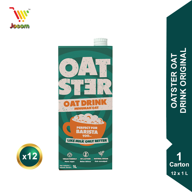 Oatster Oat Drink Original 1 Carton (12 x 1L) [KL & Selangor Delivery