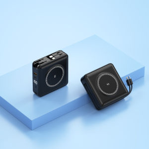 ⚡รับประกัน 10 ปี⚡พาวเวอร์แบงค์ 30000 mAh แบตสำรอง ธนาคารพลังงาน ชาร์จเร็ว 22.5W/PD15W รองรับ iPhone/Android ชาร์จแบบไร้สาย พร้อมปลั๊กและสายคู่ในตัว ใช้เป็นที่วางโทรศัพท์ได้  เพาเวอร์แบงค์ แบตเตอรี่สำรอง พาวเวอร์แบงค์ใหญ่ ธนาคารพลังงานไร้สาย Power Bank