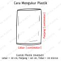 Plastik PP Lebar 13 Tebal 03 13x20 13x25 13x30 Kantong Plastik Bening Transparan. 
