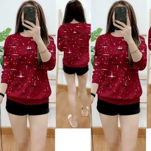 KAOS ATASAN WANITA LENGAN PANJANG - ATASAN BINTANGRIA