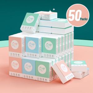 【50 Packs】 Royo Panda Handkerchief Tissue Pouch Portable Handkerchief Paper Mini Colorful Printed Tissue Kantung Tisu 4 Ply