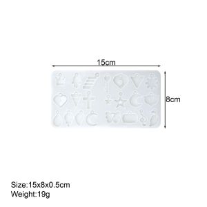 Silicone mold resin glue DIY pendant earrings leaf drip glue mold