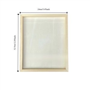LUXELU Gỗ Khung đất sét trống Kích thước đa dạng Sáng tạo Giá đỡ ảnh bằng gỗ Thủ công bằng gỗ Trang trí tiệc Trang trí bàn làm việc Trẻ em vẽ tranh