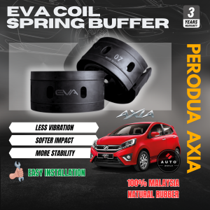 EVA Coil Spring Buffer PERODUA AXIA 1.0 Cushion Buffer Spring Rubber Stopper Spring(Front & Rear SET)100%Getah asli