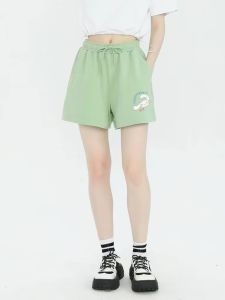 Summer New Japanese Cartoon Clow M Printed Shorts Womens Cute Sweet Sports Casual Wide Leg High Waist Loose