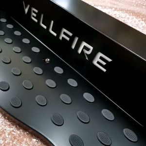 Vemart toyota alphard agh30 scuff plate door sill plate door step led stainless steel Titanium black anh30