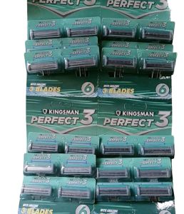 Lembaran Pisau Cukur Jenggot 2-3 Mata kingsman isi 24PCS - Alat Pencukur Elegan Anti Slip