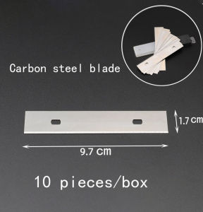 Small Scraper Blade with Green Plastic Handle - Multi-Function Wall Tile Blade for Cleaning and Putty Scraping - 10 Pieces/Box Small scraper blade Small green plastic handle cleaning knife multi-function wall tile blade stainless steel putty scrap