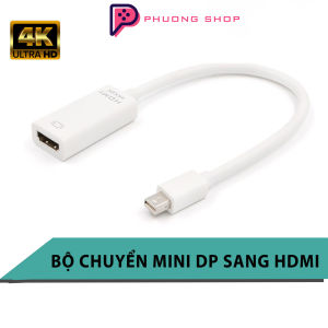 Bộ Cáp chuyển Mini Displayport to HDMI - Mini DP sang HDM 4K / 1080P có thể dùng cho Laptop Thunderbolt