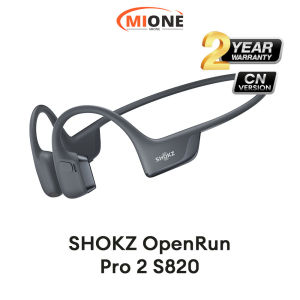SHOKZ OpenRun Pro 2 S820 Bone Conduction Bluetooth Headphones Open‑Ear DualPitch 12H Playtime Secure Fit Sports Wireless Earphones CN Version