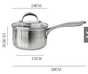 Quánh inox thành cao CHOCKMEN quánh nấu đồ ăn quánh inox bếp từ nồi to quánh inox to