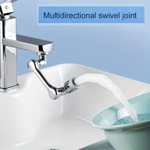1pc Metal Faucet Extender Universal Faucet Mechanical Arm Rotatable 1080° Two-gear Conversion Nozzle Anti-splash Faucet Extension Kitchen Face Wash Universal Tool Metal Interface