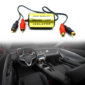 Xe RCA stereo 2 kênh mặt đất vòng cách ly tín hiệu Máy triệt tiếng ồn Bộ khuếch đại âm thanh xe hơi Bộ lọc tiếng ồn