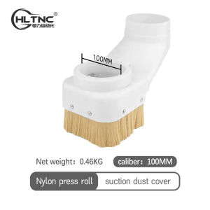 HLTNC 70/75/80/85/90/100mm Spindle Dust Shoe Collector Dustproof Boot Clearner Cover For CNC Woodworking Engraver Router Machine