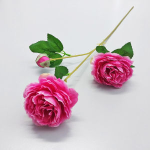 Azgalery PBP70 / Tanaman Hias Artificial Tangkai Bunga Mawar Buatan Ornamen Hiasan Pajangan Dekorasi Kamar Ruang Tamu Outdoor Indoor Bahan Kain Serat / COD