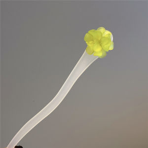 Jepit Rambut Korea 18.5cm Warna Salem Bubble Gum Aksen Bunga Sakura Japanese Hairpin TKT001