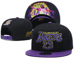NBA Embroidered Hat   Adjustable Trendy Classic Versatile Fashion American Street Style Flat Brim